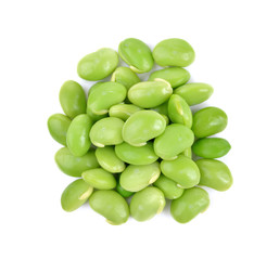 soy beans on white background