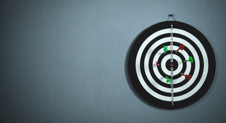 Target dart with arrows. Success concept