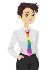 Girl Lesbian Illustration