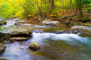 Appalachian Mountain Stream October Autumn Season