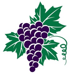 Symbol of grapes. 