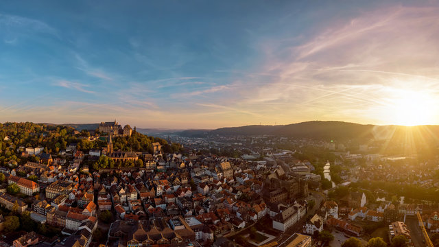 Sonnenaufgang über Marburg