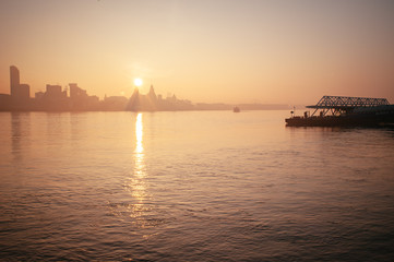 Fototapeta premium Sunrise over Liverpool