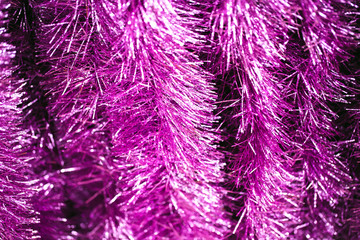 Christmas tinsel background