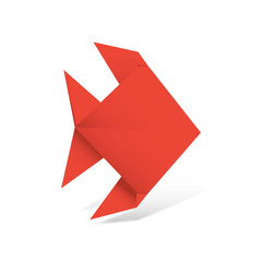 Origami-Figuren: Fisch