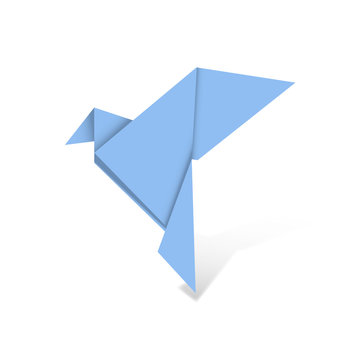 Origami-Figuren: Vogel