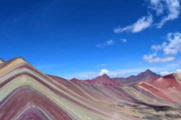 Foto op Canvas The colourful mountain range of Rainbow Mountain, Peru. © Rob Moly