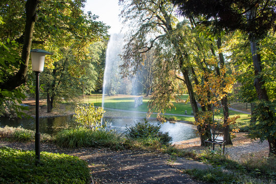 Park of Villa Berberich in Bad Säckingen, Germany