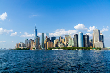 Fototapeta na wymiar Manhattan Downtown Panorama, New York City