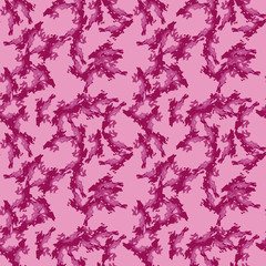 Fototapeta na wymiar UFO military camouflage seamless pattern in different shades of pink color
