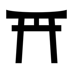 鳥居　正月　アイコン　