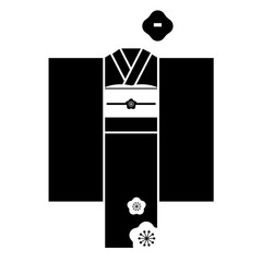 着物　振袖　正月　アイコン