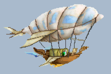 pixel airship