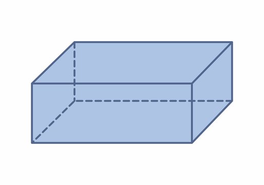 Isolated rectangular prism illustration
