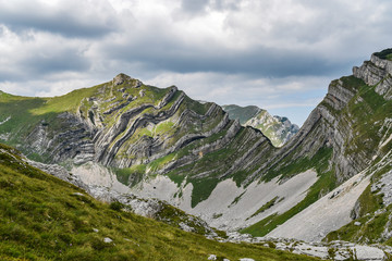 Fototapeta na wymiar Landscape of the Durmitor mountains in Montenegro, Europe. Mountain landscape.