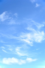 Bright sky with cloud background element.