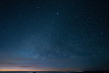 the milky way at inthanon national park, north of  thailand