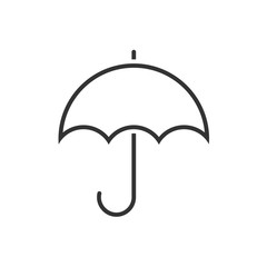 Umbrella line icon on a white background