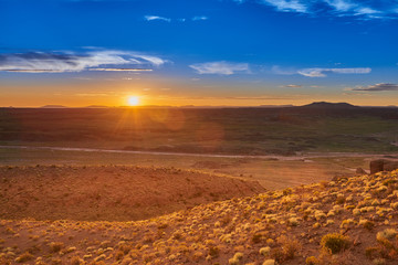 Sunset at Petrified Forest National Park, AZ