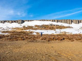 Gerduberg column wall in Iceland