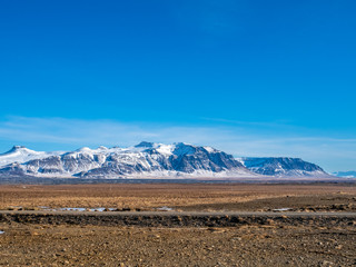Scenic view of nature in winter, Iceland