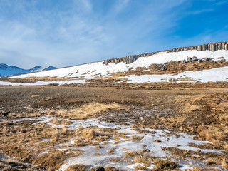 Gerduberg column wall in Iceland