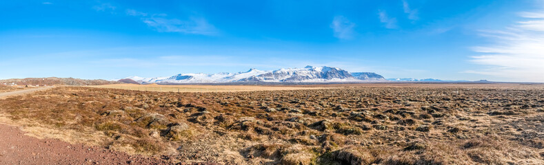 Scenic view of nature in winter, Iceland