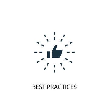 Best Practices icon. Simple element illustration. Best Practices concept symbol design. Can be used for web and mobile.
