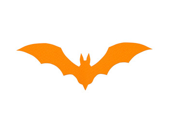 Halloween paper cut isolated on white background