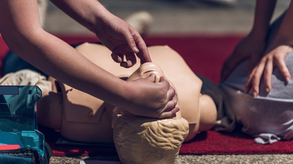 First Aid Training Outdoors