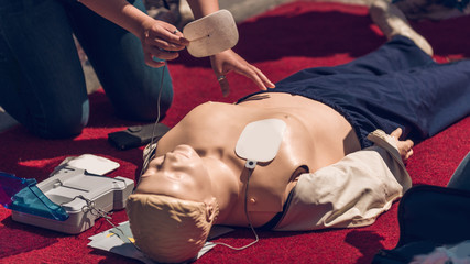Defibrillator CPR Practice