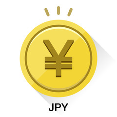 日本円通貨コインアイコンベクターイラスト