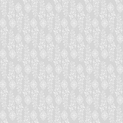 Floral seamless pattern, flowers and leaves
