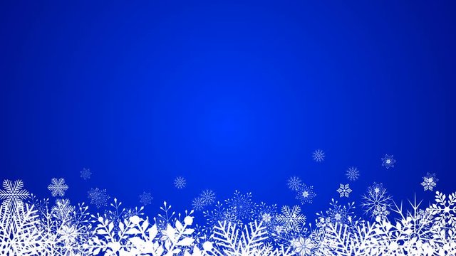 Loopable Animation - Beautifull Snowflakes At Color Background - Merry Christmas And Happy New Year Lower Third Background.