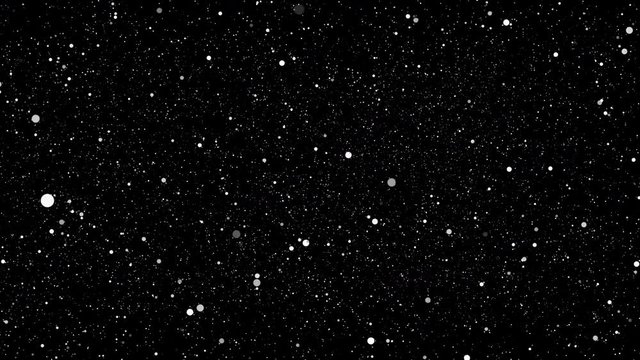 Glitter Stars Space 6 -left right -Black and White-Motion Graphic -10sec Seamless Loop -4K UHD 3840-2160