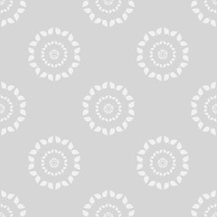 floral seamless pattern with flowers and leaves