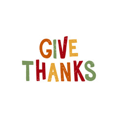 Thanksgiving - hand drawn lettering typography