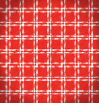 Checkered tablecloth. Vector illustration