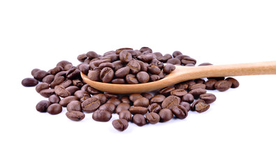 coffee beans isolated on white background