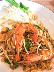 Pad Thai shrimp Traditional style  thai Food