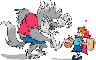 Little Red Meets the Wolf man  © Johnny Praize