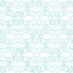 Abstract azure, blue background. Geometric shapes. Snowflakes. seamless.