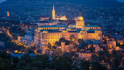 Fototapeta na wymiar Buda Castle or Royal Palace in Budapest, Hungary