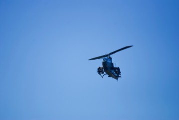 自衛隊のヘリコプター
