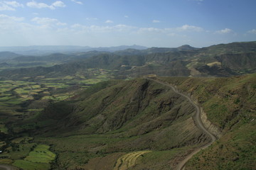 Obraz premium Berg und Tal in Äthiopien