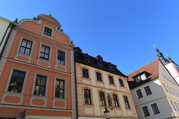 Fototapeta na wymiar Denkmalgeschützte Architektur in der Altstadt von Fulda 