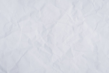 White crumpled paper background and texture, Wrinkled creased paper white abstract.Abstract white crumpled paper background
