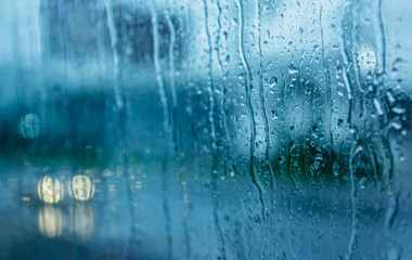 Water backgrounds with water drops, blurry blur