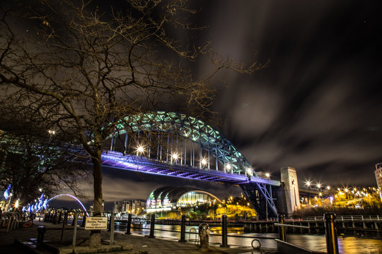 The Tyne Bridge At Night, Newcastle.