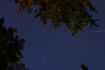 stars nightsky startrails